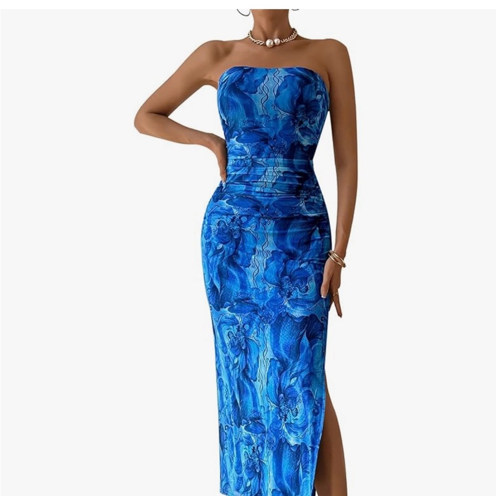 Ruched Summer Maxi Dress